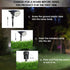 WBM Smart LED Solar Landscape Spotlights – IP67 Waterproof Outdoor Garden Lights, Auto On/Off, 2-Pack