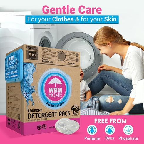 WBM Laundry Detergent Pods | Luxury Fresh & Clear Scent