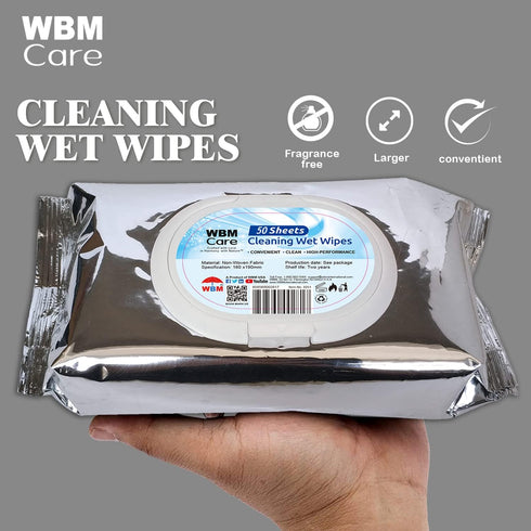 WBM Care - Cleaning Wet Wipes | 50 Sheets