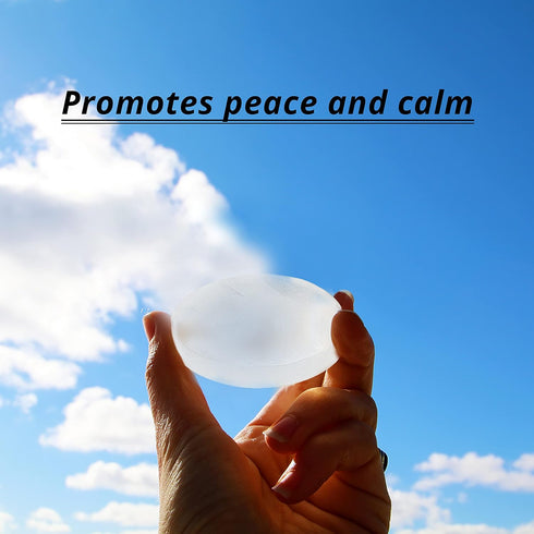 Selenite Charging Plate  4-6 inch - 2 Pcs | HIMALAYAN GLOW