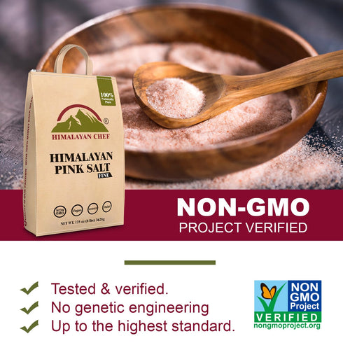 Himalayan Chef Pink Salt Fine - 8 lbs Bag