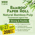 WBM Care Natural Bamboo Toilet Paper, 3-Ply Bath Tissue for Sensitive Skin, Food Grade Standard, 157 Sheets per Roll, Pack of 20 Rolls for a Total 3,140 Sheets