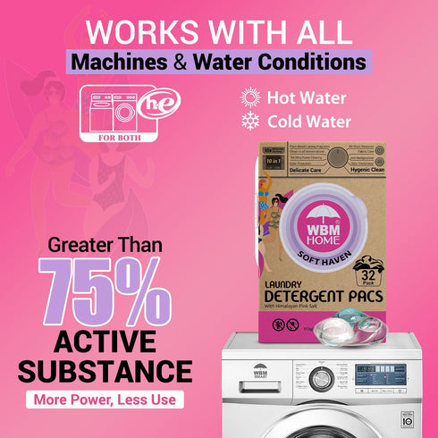 WBM Laundry Detergent Pods | Luxury Soft Haven Scent