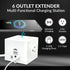 WBM SMART Power Strip Cube, 10A Surge Protector Wireless Charger Station, 2 AC Outlets, 2 USB Ports & Type C Plug