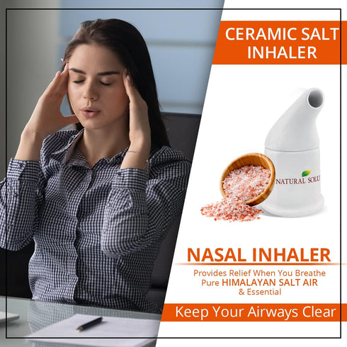 Natural Solution Ceramic Pink Salt Inhaler