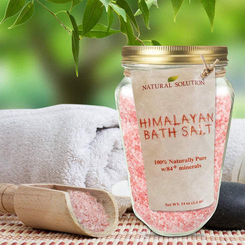 Himalayan Bath Salt Jar, Skin Softening & Moisturizing, 1 lb