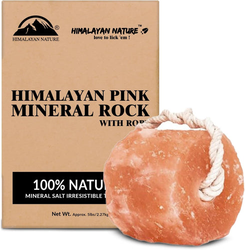 Himalayan Nature Animal Licking Salt Mineral Rock,100% Natural Rock Salt - Horse Attractant Rock