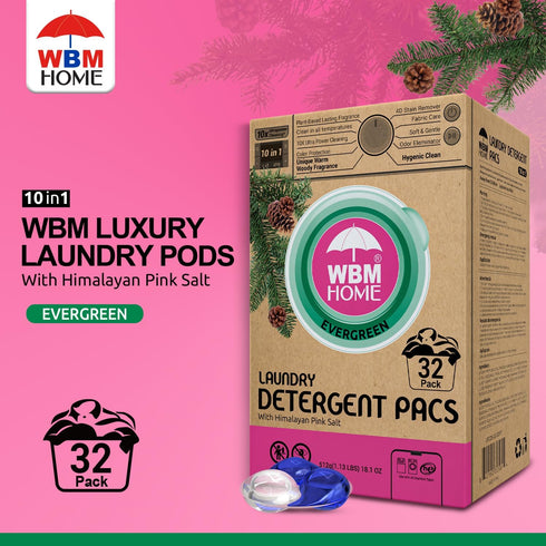 WBM Laundry Detergent Pods | Luxury Ever Green Scent