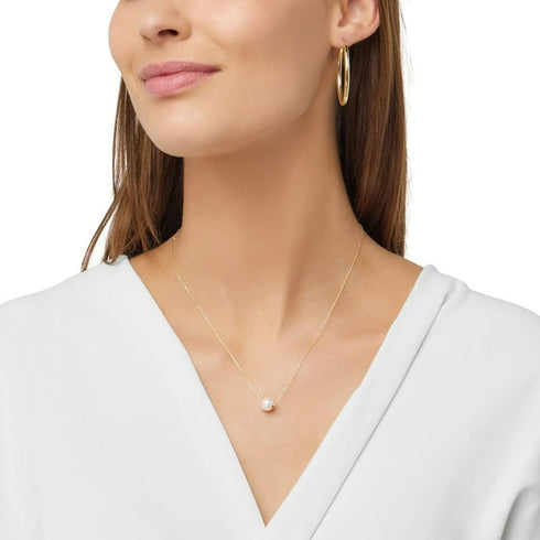 Oval Tube Hoop Earrings in Solid 14K Gold