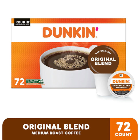 Dunkin' Donuts, Original Blend, Medium Roast, K-Cup Pods, 72ct