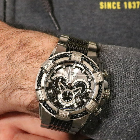 Invicta Bolt Mens Watch 52mm Gold Tone Chronograph