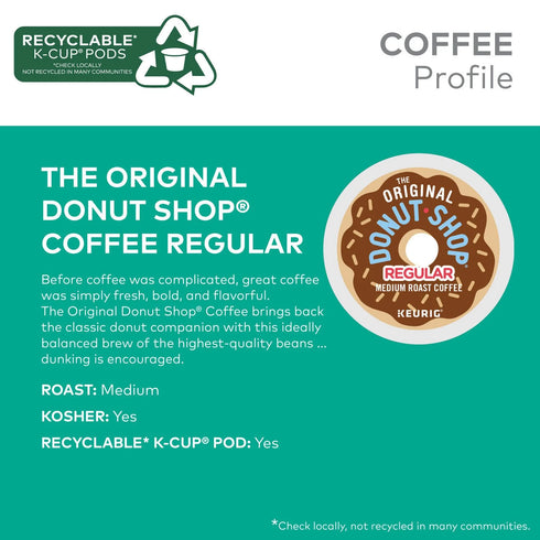 The Original Donut Shop Coffee K-Cup Pod, 80-count