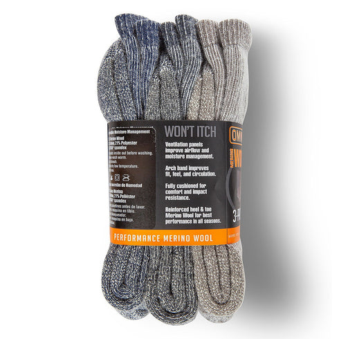 Omniwool 3-Pack Wool Tech Hiking Sock