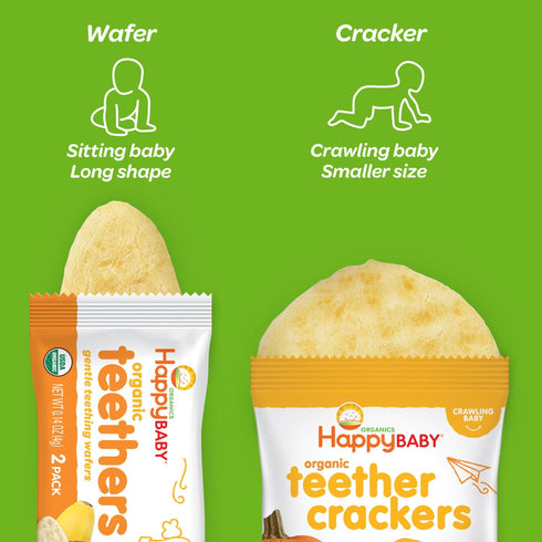 HappyBABY Organics Teethers & Teether Crackers, Variety Pack, 36 ct.