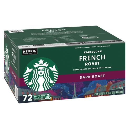 Starbucks French Roast Dark Roast K-Cup Pods, 72 ct.