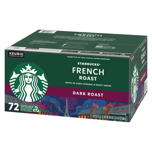 Starbucks French Roast Dark Roast K-Cup Pods, 72 ct.