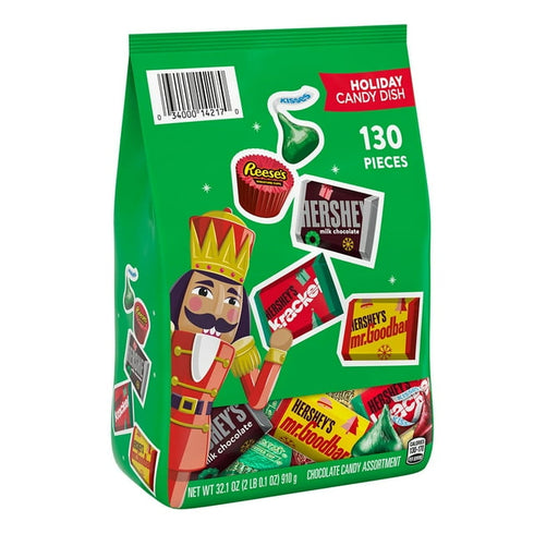 HERSHEY'S Christmas Assorted Chocolate Candy, 130 Pieces