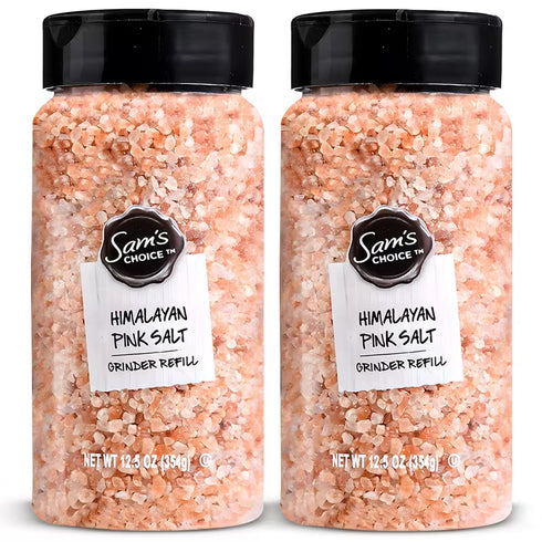 2- Pack | Each 12.5 oz - Sam's Choice Himalayan Pink Salt Grinder Refill