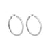 Italian Sterling Silver Hoop Earring Set | Polished Circle Earrings
