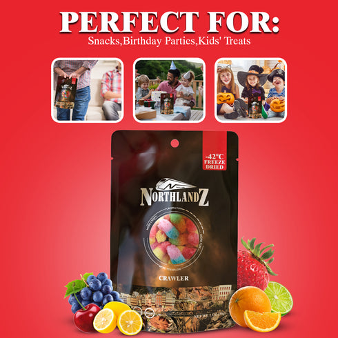 NORTHLANDZ Freeze Dried CRAWLER CANDY - 10 Bags