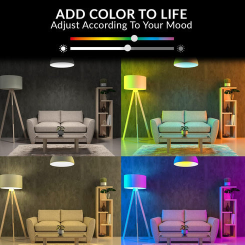 WBM SMART LED Color Changing Lights Bulb - Pack of 4