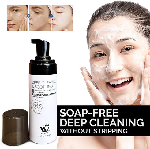 WBM BEAUTY Foaming Facial Cleanser | 4.2 Fluid Ounce