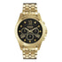Versus Versace Chronograph Lion Gold Tone Bracelet Watch 44mm