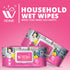 WBM Home | Household Wet Wipes Lemon, 80Pcs