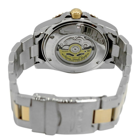 Invicta Mens Pro Diver Automatic Watch 44mm Two Tone Black Dial
