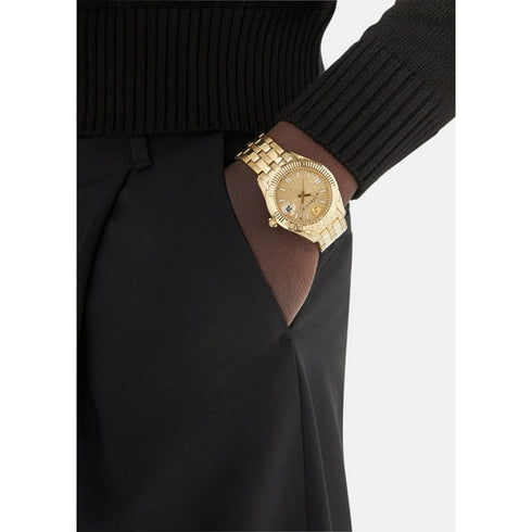 Versace Greca Time Gold Tone Bracelet Watch 41mm