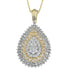 0.96 CT Diamond Pendant in 14K Two-Tone Gold