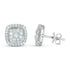 1.20 CT Cushion Diamond Pendant & Earring Set in 14K Gold