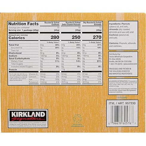 Premium Variety Snacking Nuts - 15 Pcs - 2 oz Bag / Each