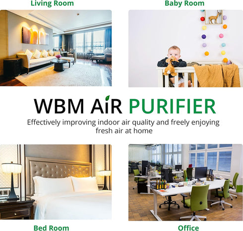 HEPA Air Purifier Filter, High-Efficiency Activated Carbon Replacement | WBM SMART
