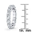 Lab Created White Sapphire Full Eternity Band in 14K Gold