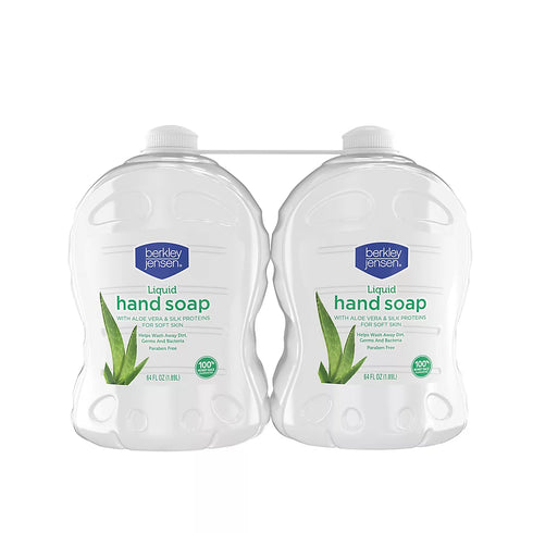 Berkley Jensen Liquid Hand Soap with Aloe Vera, 2 pk./64 oz.