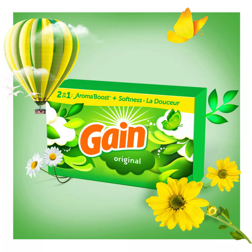 Gain Dryer Sheets with Wrinkle Release - Original Scent, 320 ct.