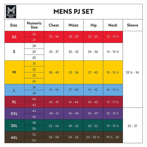 Member's Mark Family Sleep Men's 2-Piece Pajama Set