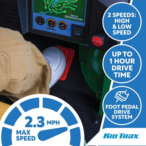 Kid Trax 12V Golf Cart Ride-On with Golf Accessories