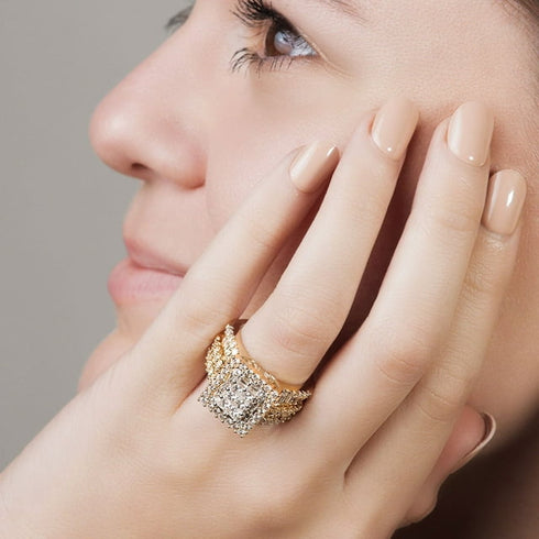 3.0 Carat Total Weight Diamond Ring in 14K Gold