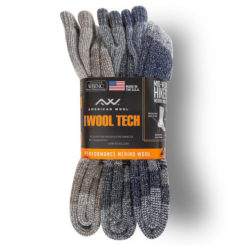 Omniwool 3-Pack Wool Tech Hiking Sock