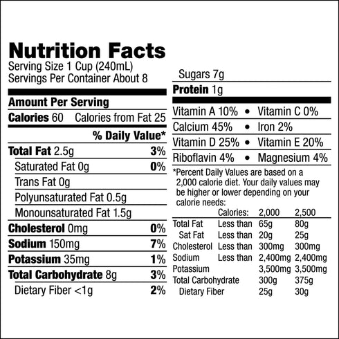 Silk Original Almond Milk, 2 pk./64 oz.