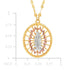 Our Lady of Guadalupe Pendant Necklace in Solid 14K Gold