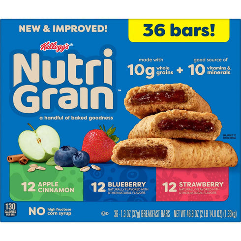Nutri-Grain Bars Variety Pack, 1.3 oz., 36 pk