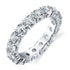 Lab Created White Sapphire Full Eternity Band in 14K Gold
