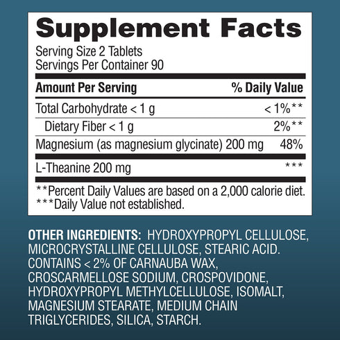 Member's Mark Magnesium Glycinate with L-Theanine Tablets, 180 ct.