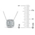 1.20 CT Cushion Diamond Pendant & Earring Set in 14K Gold