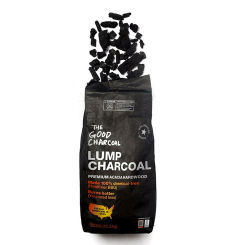 The Good Charcoal Lump Charcoal – 27.5 lbs. Premium Hardwood Charcoal for Grilling & Smoking