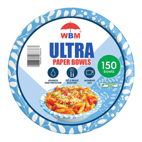 WBM Ultra Soup/Salad Paper Bowls 20 oz., 150 ct.