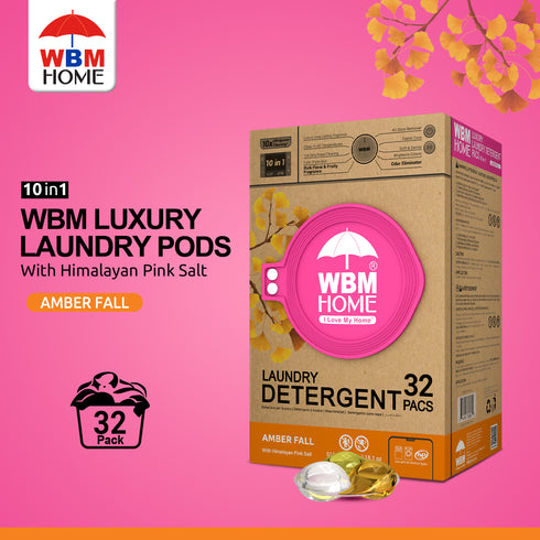 WBM Laundry Detergent Pods | Luxury Amber Fall Scent